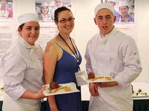 Hospitality Meg Lewis, Andria Bencich and Nathan Ballard